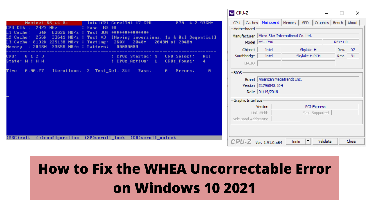 Whea uncorrectable error windows 10 как исправить